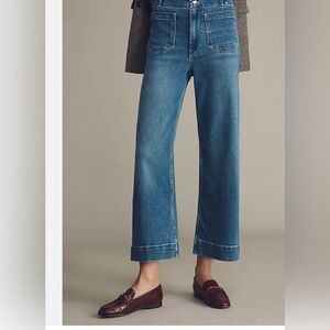 PAIGE Denim Jeans Solid Patch Welt Pockets Zip Button Women's size 27